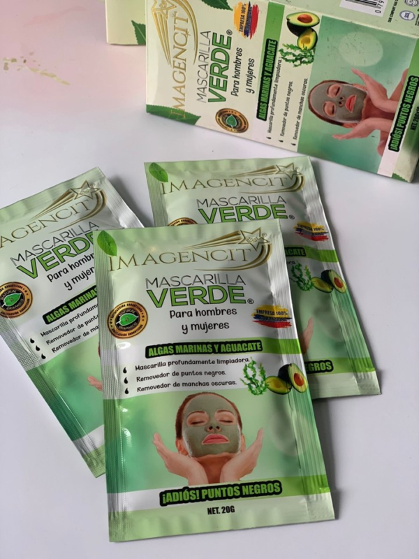 MEGA SOBRE MASCARILLA VERDE HIDRATANTE