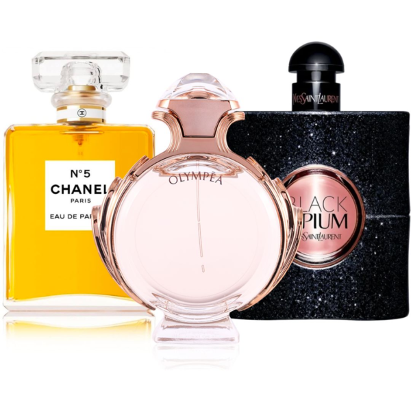 KIT PERFUM (CHANEL#5+OLYMPEA+OPIUM)1.1