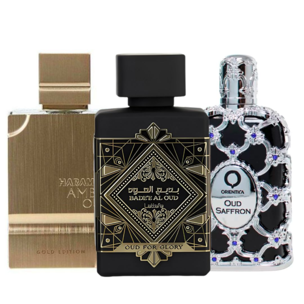 AMBEROUD+OUDFORGLORY+OUDSAFFRON